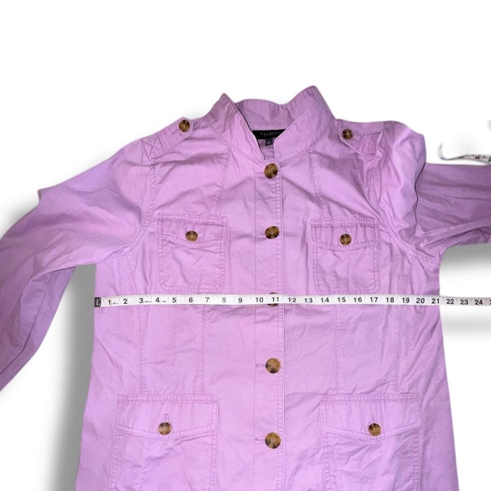 TALBOTS Military Inspired Jacket - Misses XL Violet Tulle - Picture 10 of 12